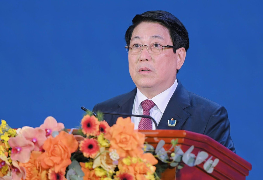 Chủ tịch nước Lương Cường phát biểu tại buổi lễ. 2-6089.jpg