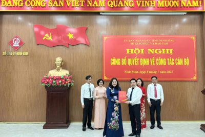 Ngành Giáo dục tỉnh Ninh Bình kiện toàn công tác cán bộ