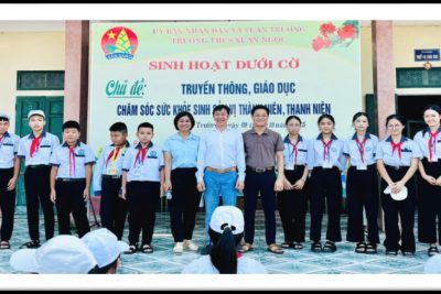 Trường THCS Xuân Ngọc tổ chức buổi tuyên truyền giáo dục chăm sóc sức khoẻ sinh sản vị thành niên